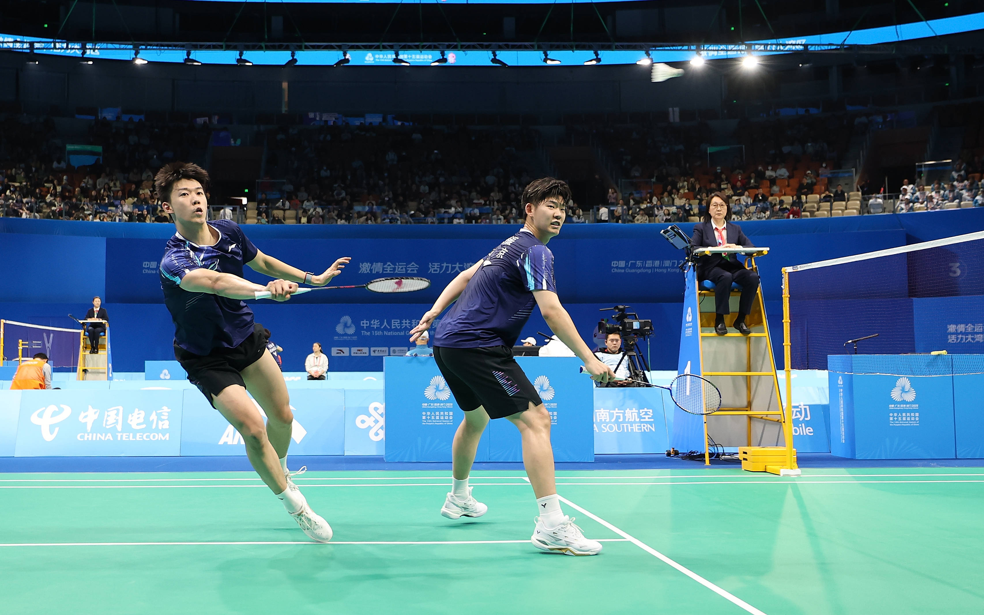 全运会｜羽(yǔ)毛球——男(nán)双半(bàn)决赛赛況(kuàng)