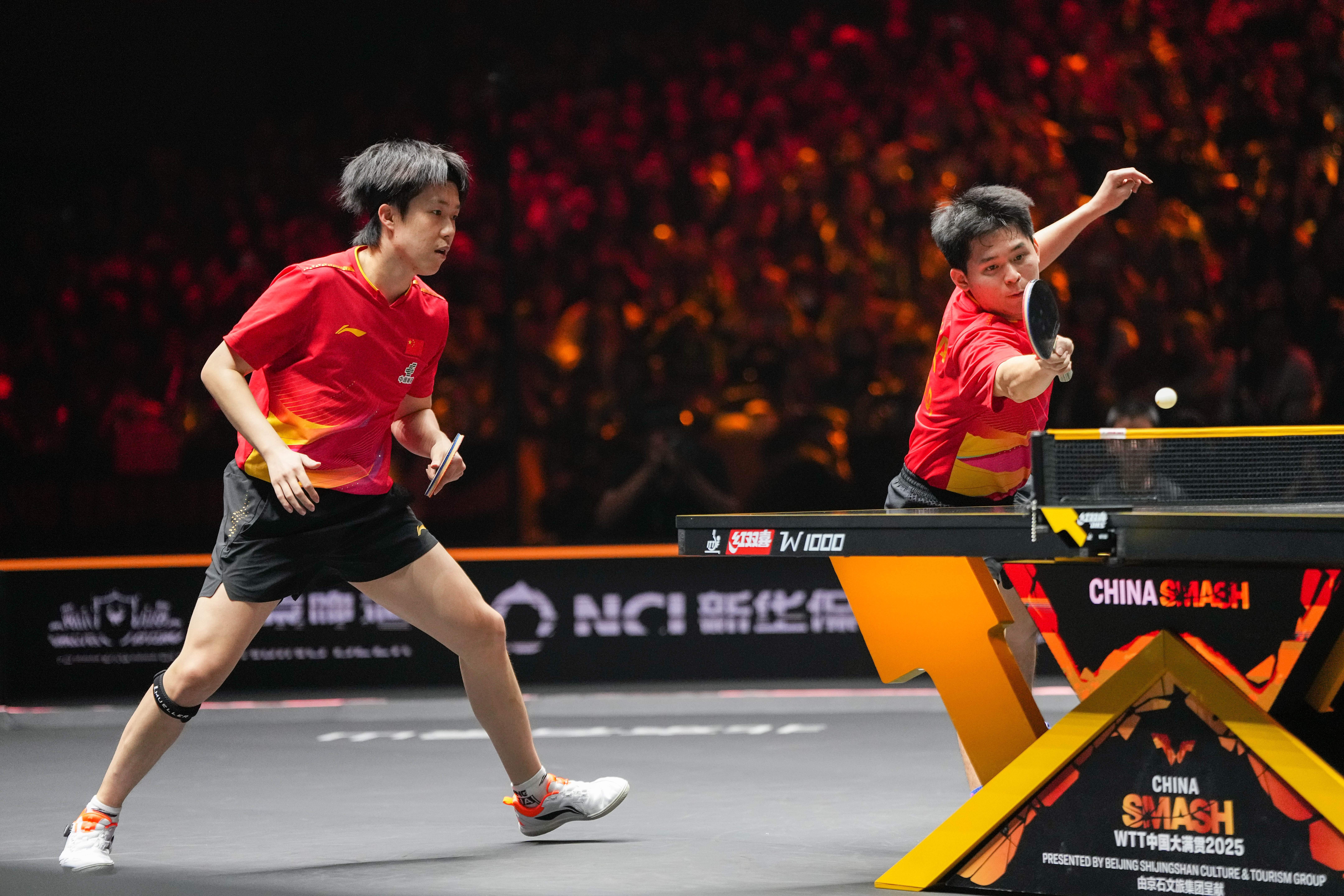 （体育）乒乓球——WTT中國(guó)大(dà)满贯赛：王楚(chǔ)钦/林诗栋晋级男双决赛